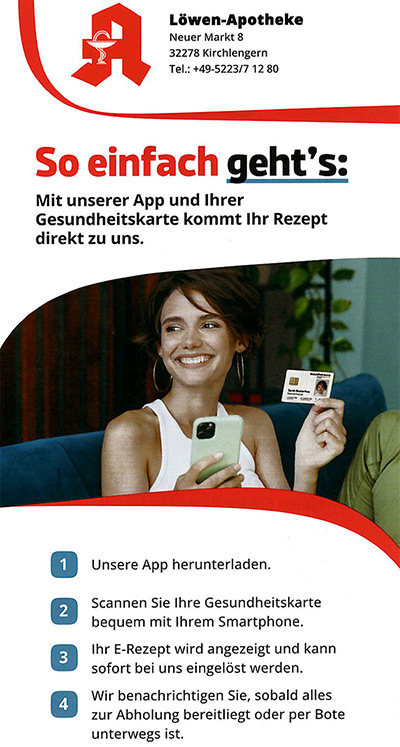 E-Rezept scannen und einlösen in unserer App